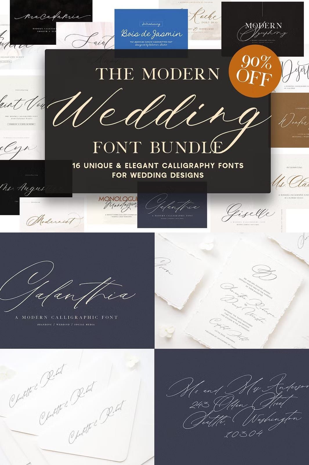 The Wedding Calligraphy Font Bundle — Siteoutsite