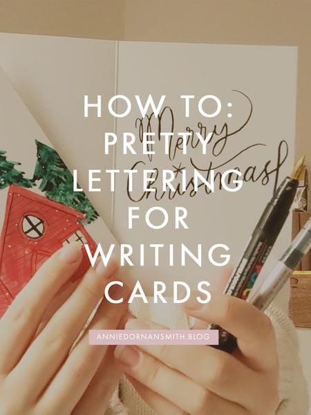 How to: Pretty Lettering For Writing Cards