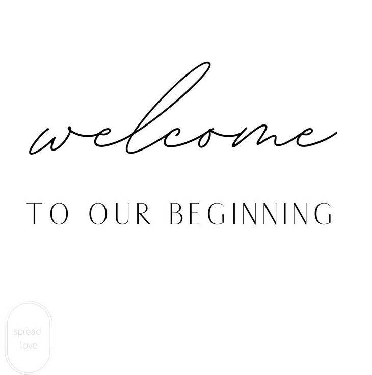 Welcome To Our Beginning svg, Wedding svg, Wedding SVG, Welcome To Our Wedding