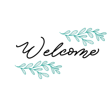 用樹葉裝飾的歡迎字樣, 欢迎透明文字, 刻字欢迎, 欢迎向量圖案素材免費下載，PNG，EPS和AI素材下載 — Pngtree