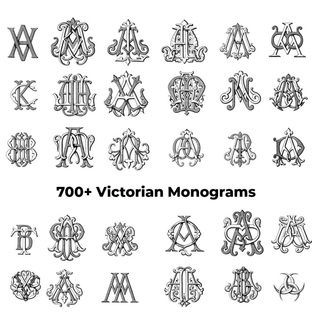 Victorian Monograms | Free download