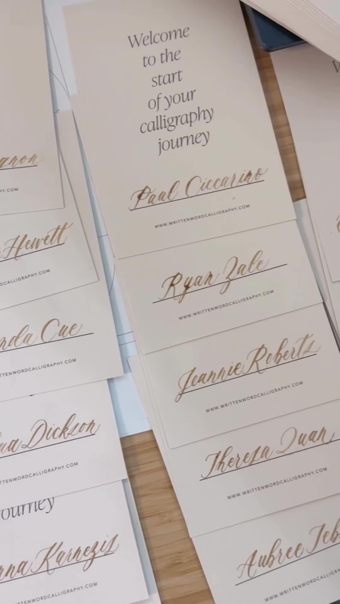 Modern Calligraphy | Creative Calligraphy Course | Small Business | Written Word Design