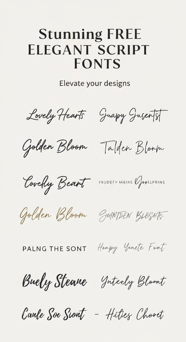 Stunning FREE Elegant Script Fonts You Need Today!