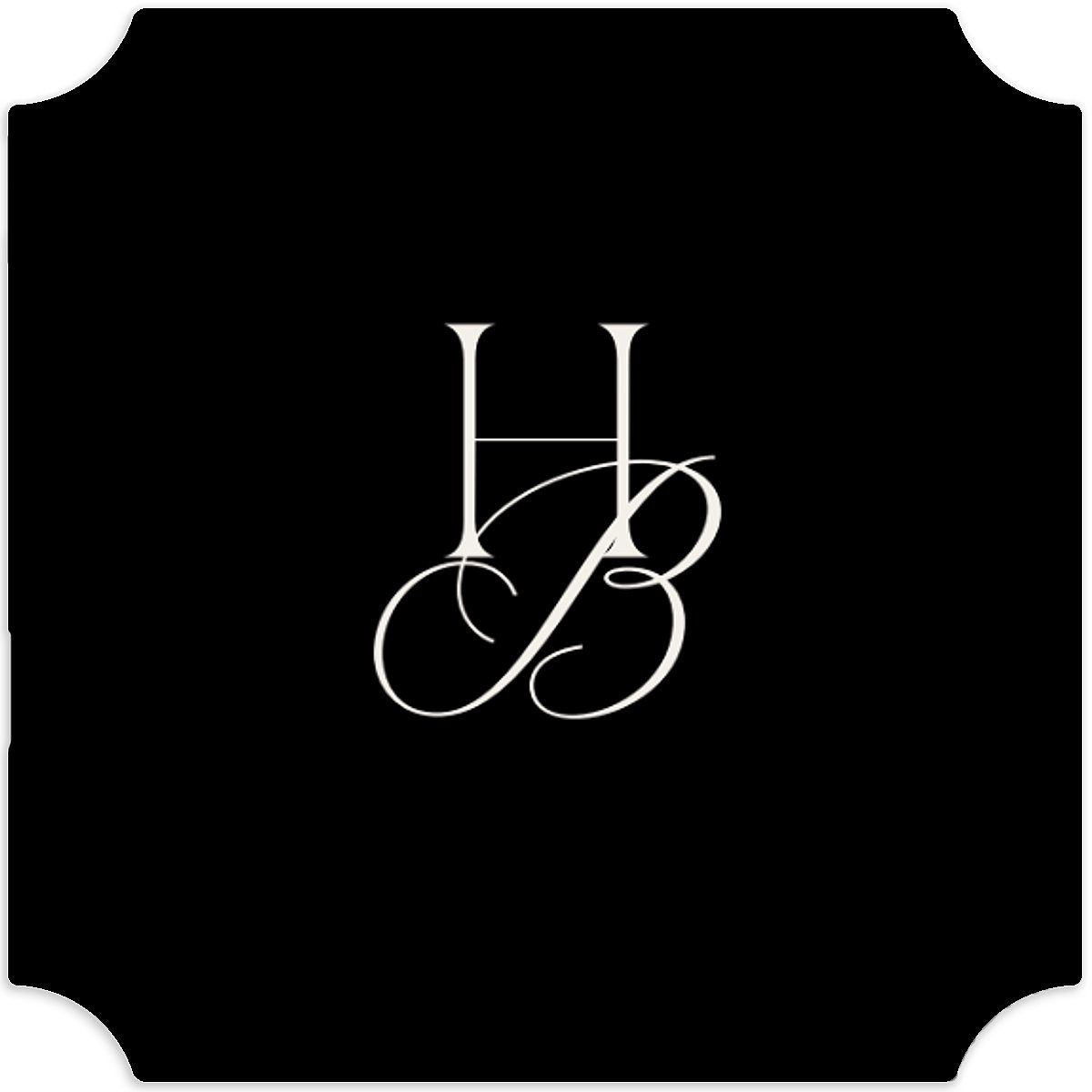 Refined Monogram Wedding Stickers
