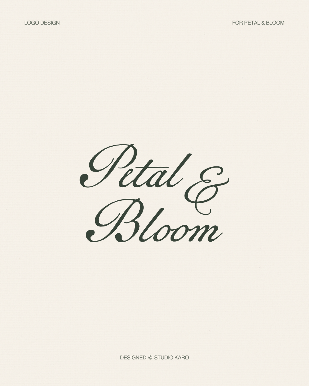Romantic, Feminine, Vintage Logo for Florist — by Studio Karo