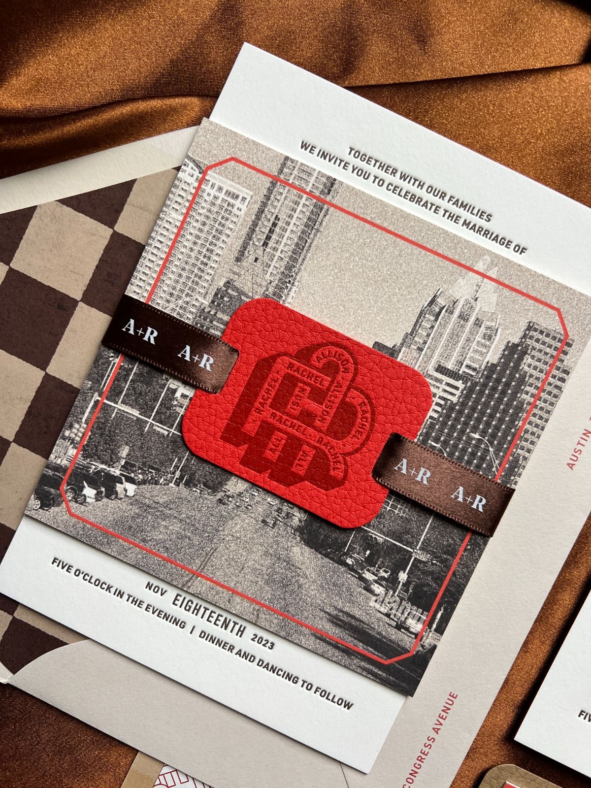 NYC Inspired Wedding Invitation