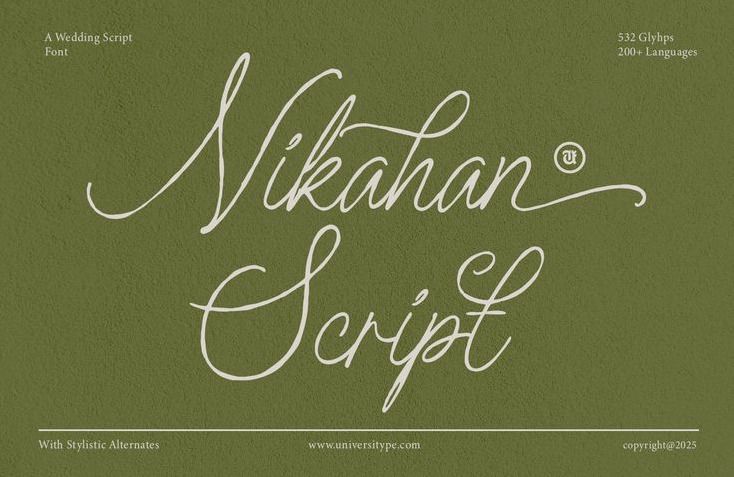 Ut Nikahan Script — A Wedding Font by Universitype | Creative Market
