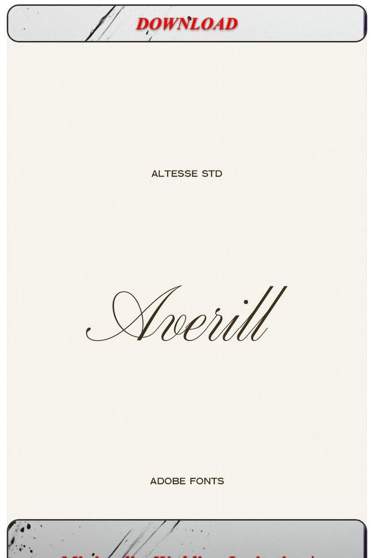 Minimalist Wedding Invitation | Editable Digital Template | Simple Elegant
