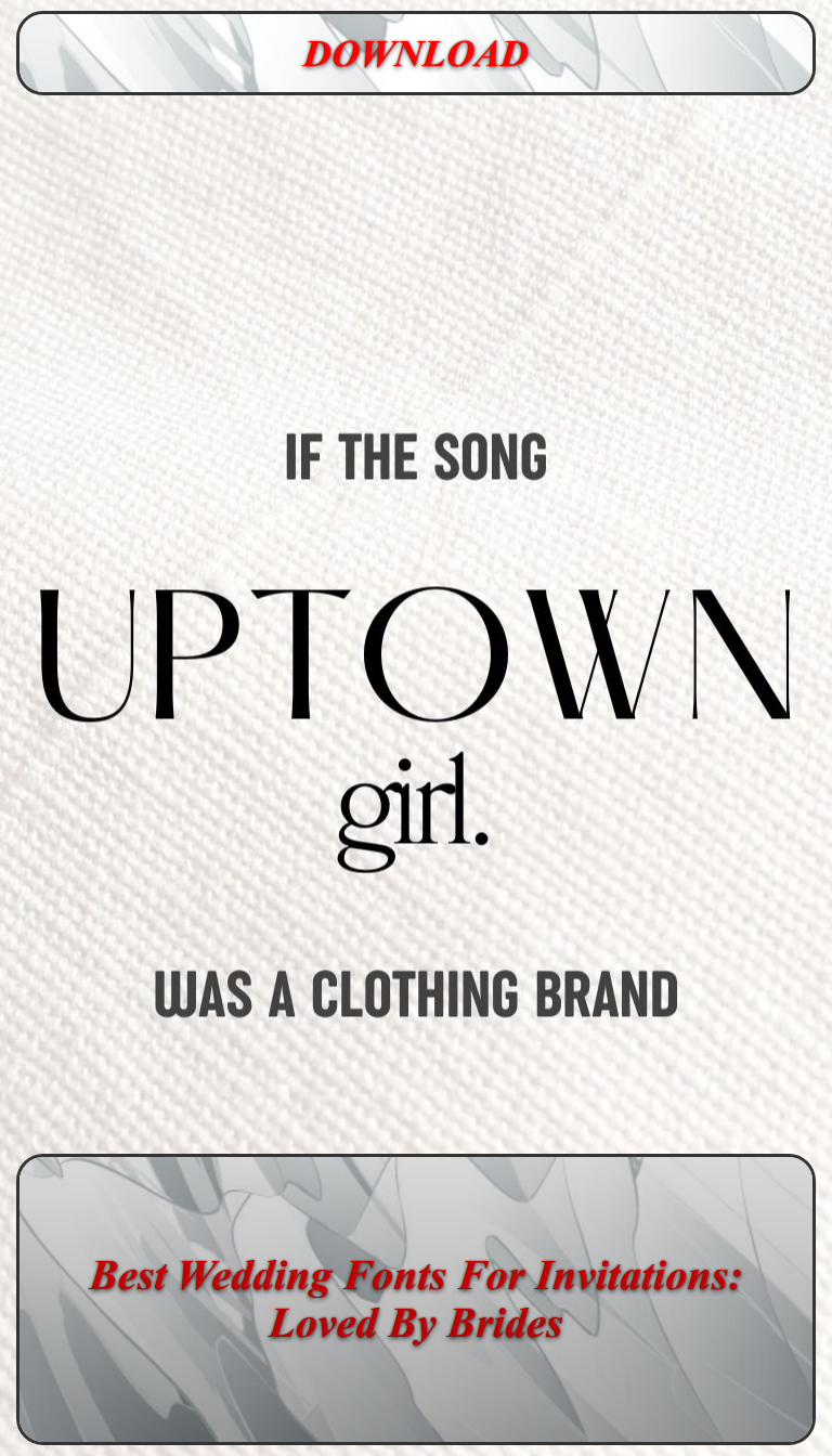 Best Wedding Fonts For Invitations: Loved By Brides