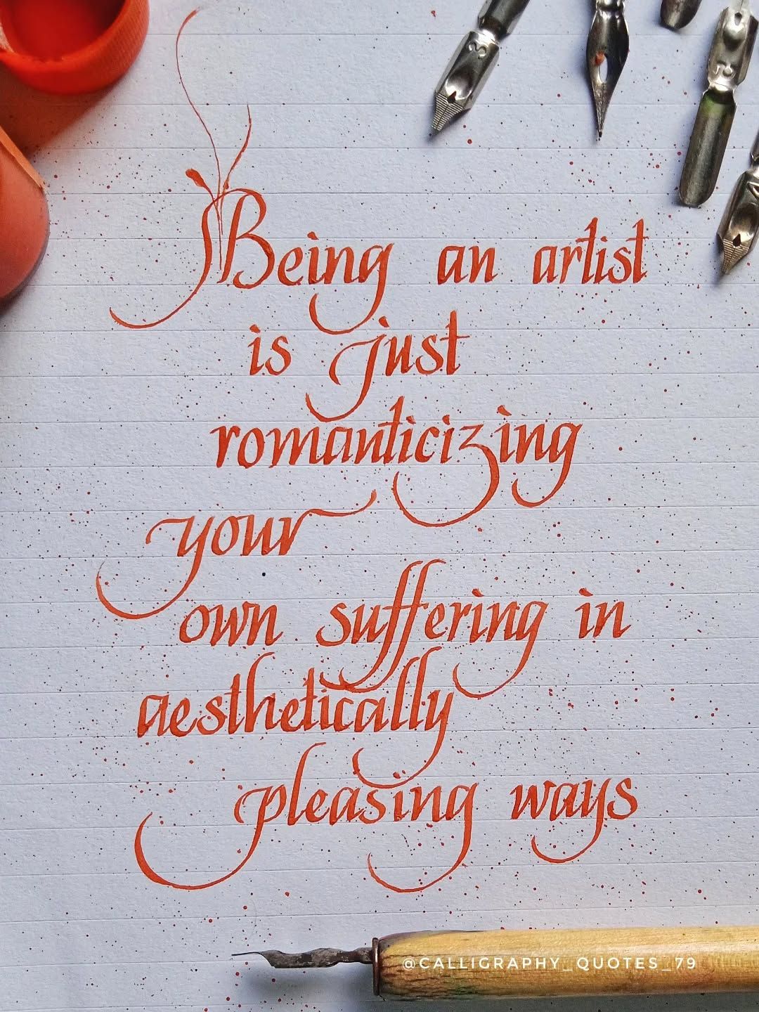 Italics calligraphy quotes #calligraphy #art #quotes #copperplate #italics