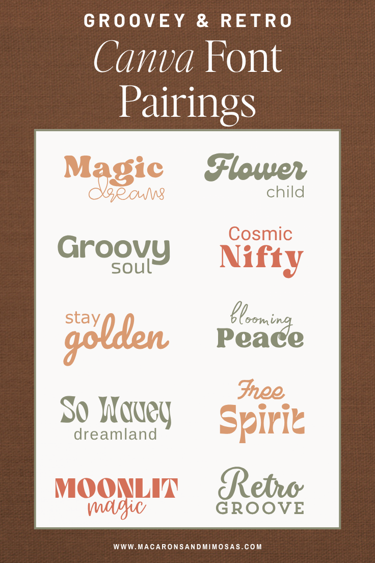Groovy Retro Canva Fonts for Logos, Packaging & 70s-Inspired Brands