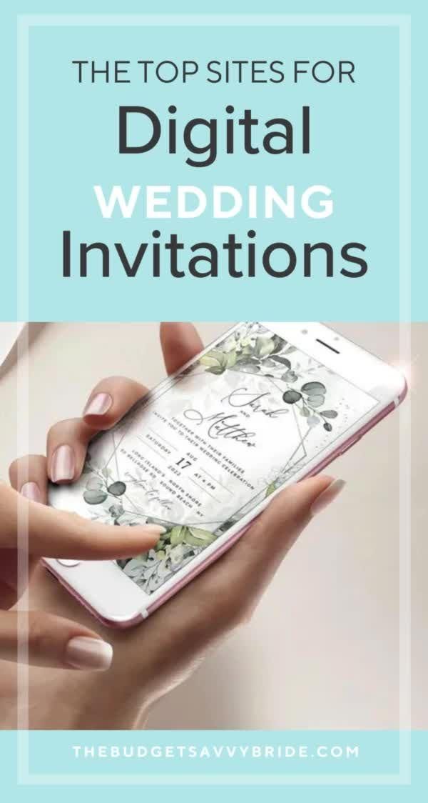 The Top Sites for Digital Wedding Invitations by The Budget Savvy Bride