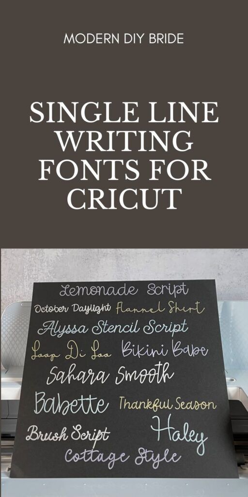 Ultimate List of Single Line Fonts for Cricut
