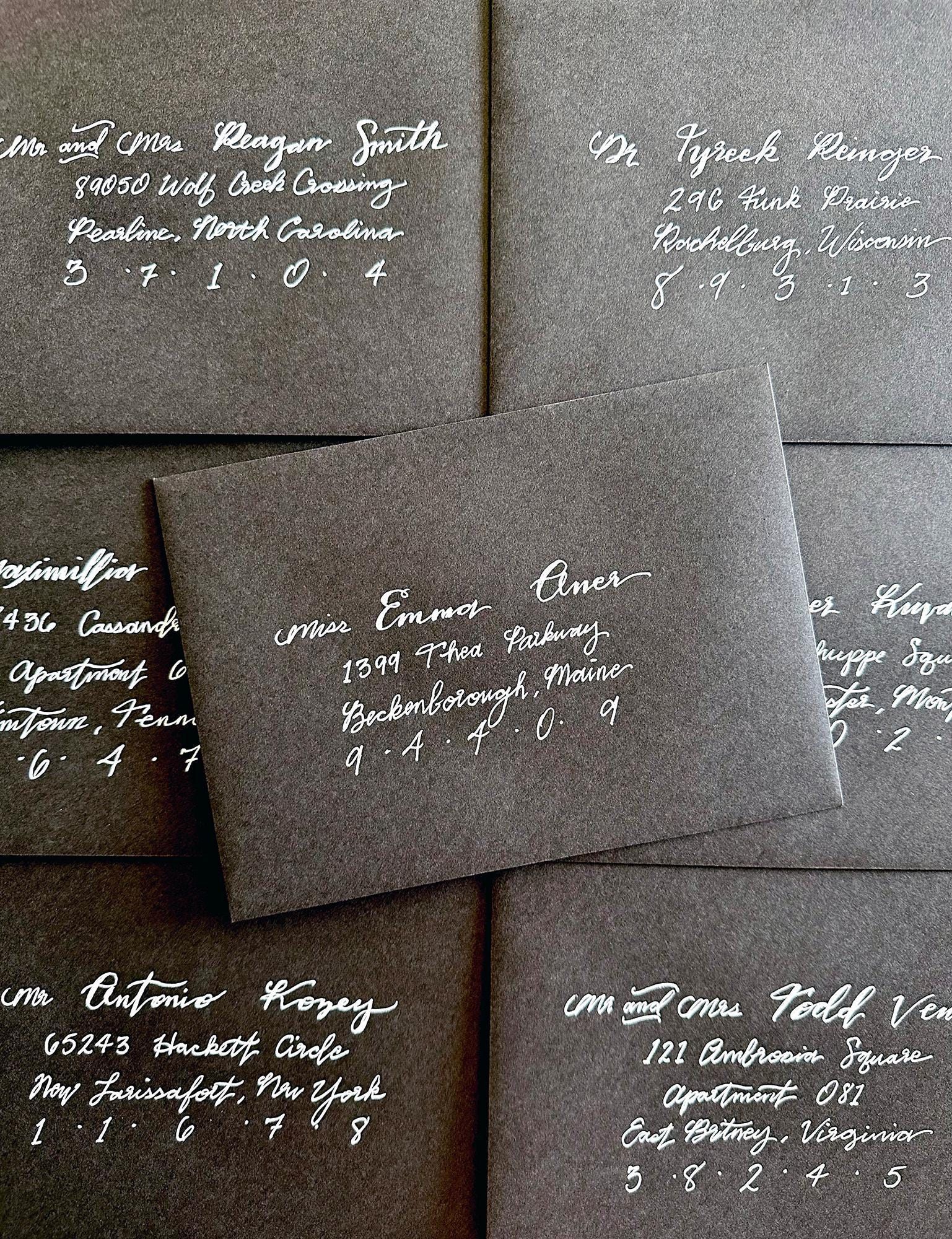 Calligraphy Envelope Addressing, Wedding Invitation Addressing, Calligraphy Addressing, Envelope Addressing, Wedding Addressing