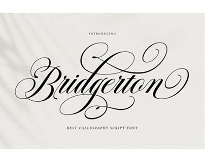 Bridgerton Font — Good Thingz