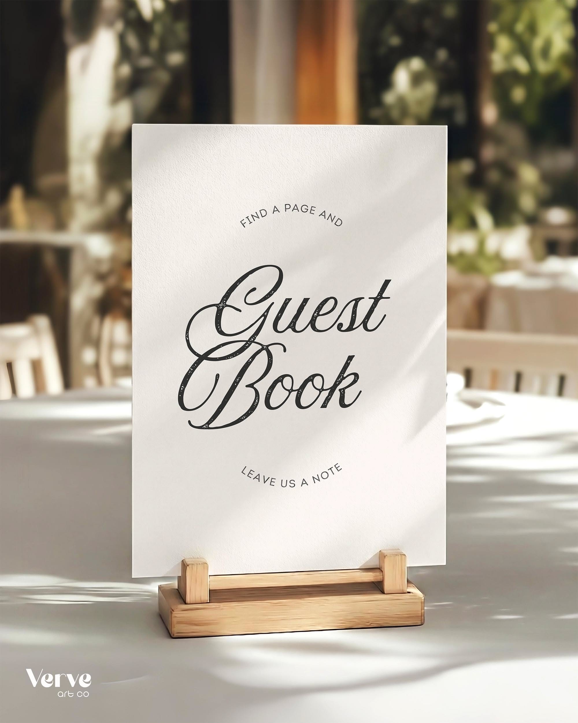 Enseigne de livre d’or de mariage, enseigne de réception de mariage (modèle canva) (WT37)