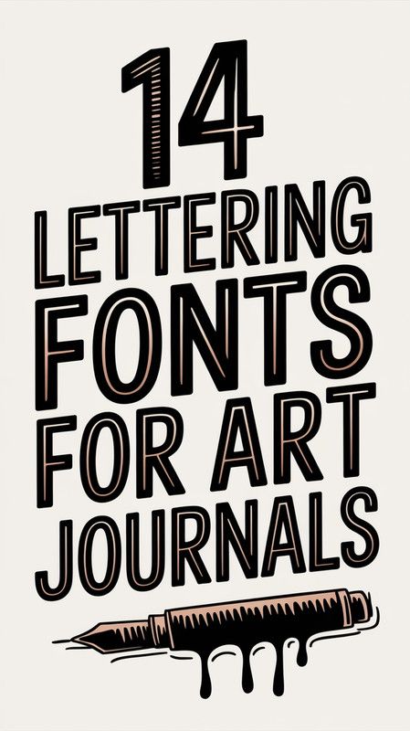 ✏️ 14 Calligraphy Fonts Alphabet 🌿 Easy Fonts To Write & Lettering Styles for Beginners