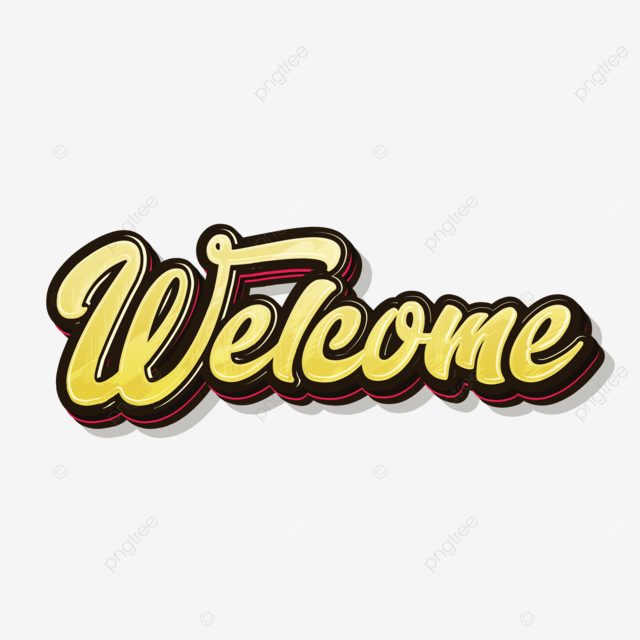 Yellow Black Welcome Design Free Vector Free Vector and PNG