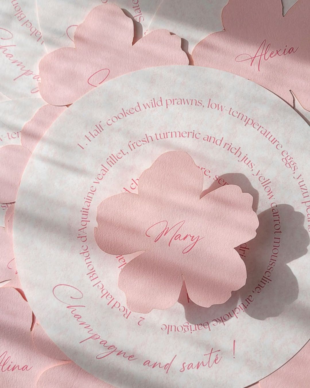 BESPOKE MENU AND PLACE CARD / ODE TO SPRING