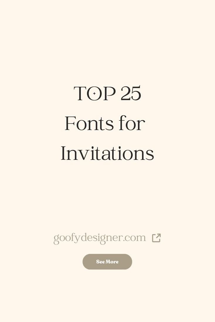 25 Font Ideas for Invitations