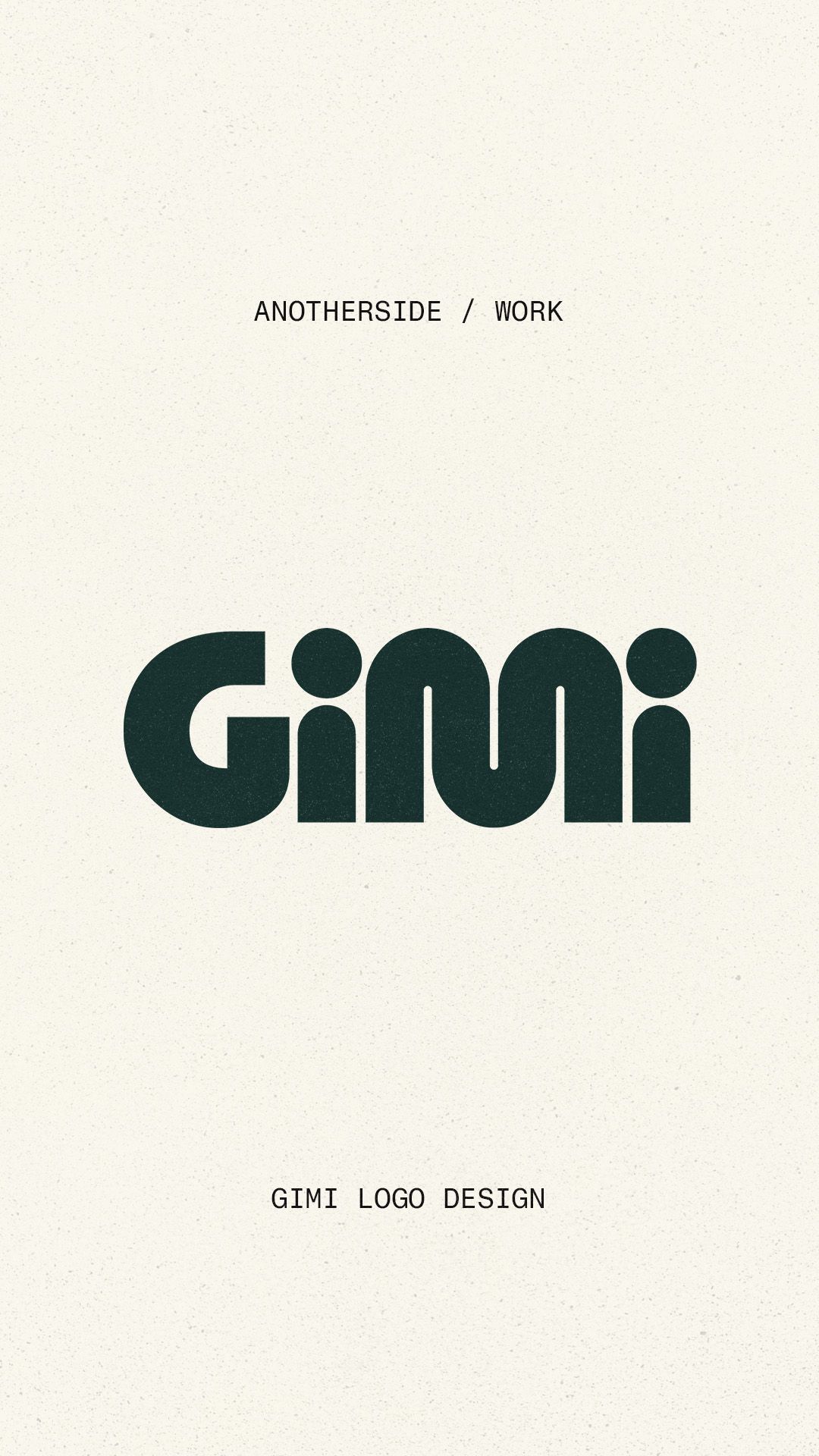 Gimi | Bold Chunky Geometric Sans Serif Logo for Matcha Brand | By Anotherside
