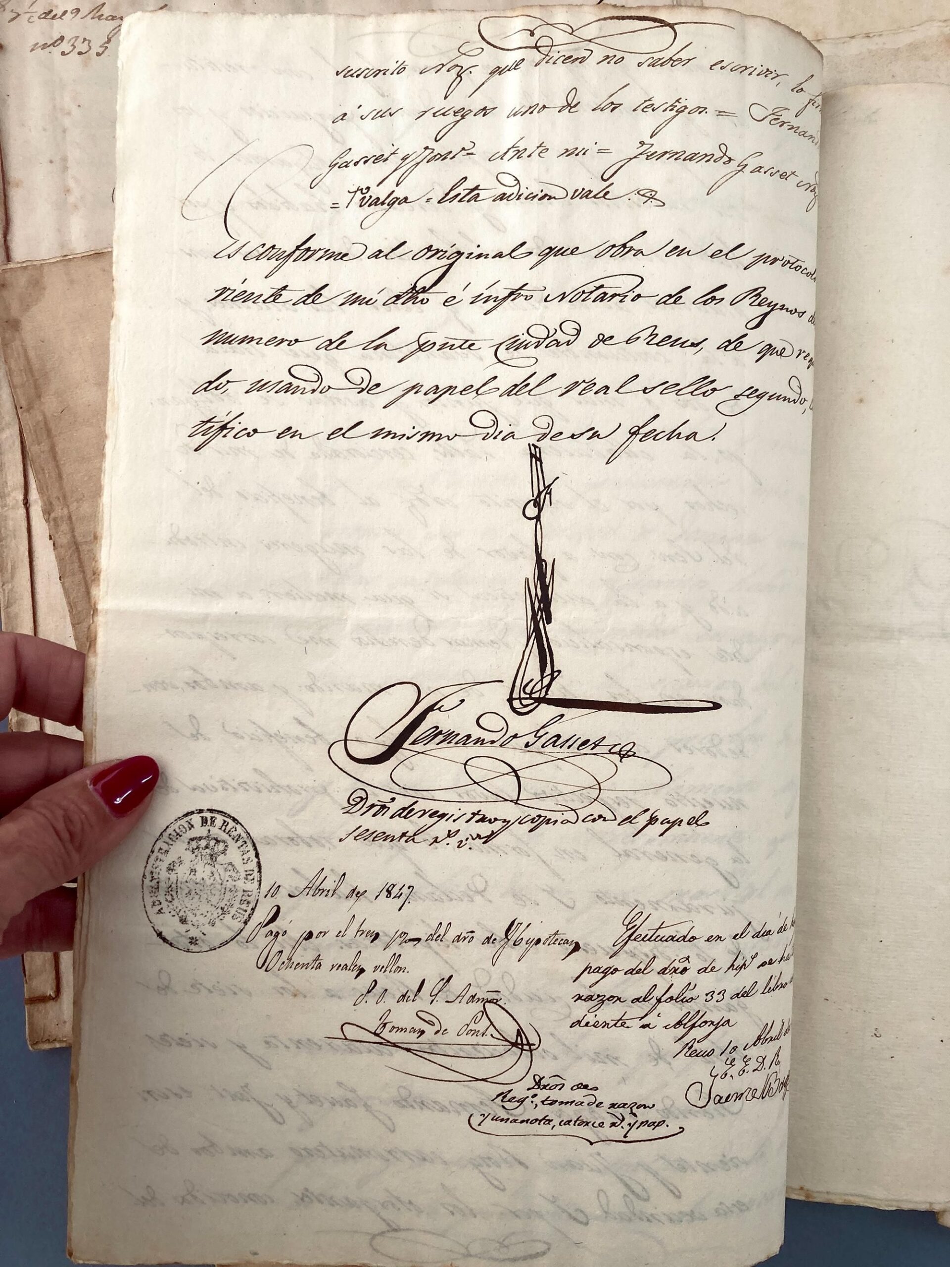 Antique first half 19th Century Calligraphy Notary Documents. Handwritten Manuscript Acts. Unique Ephemera Collection. handwritten covers