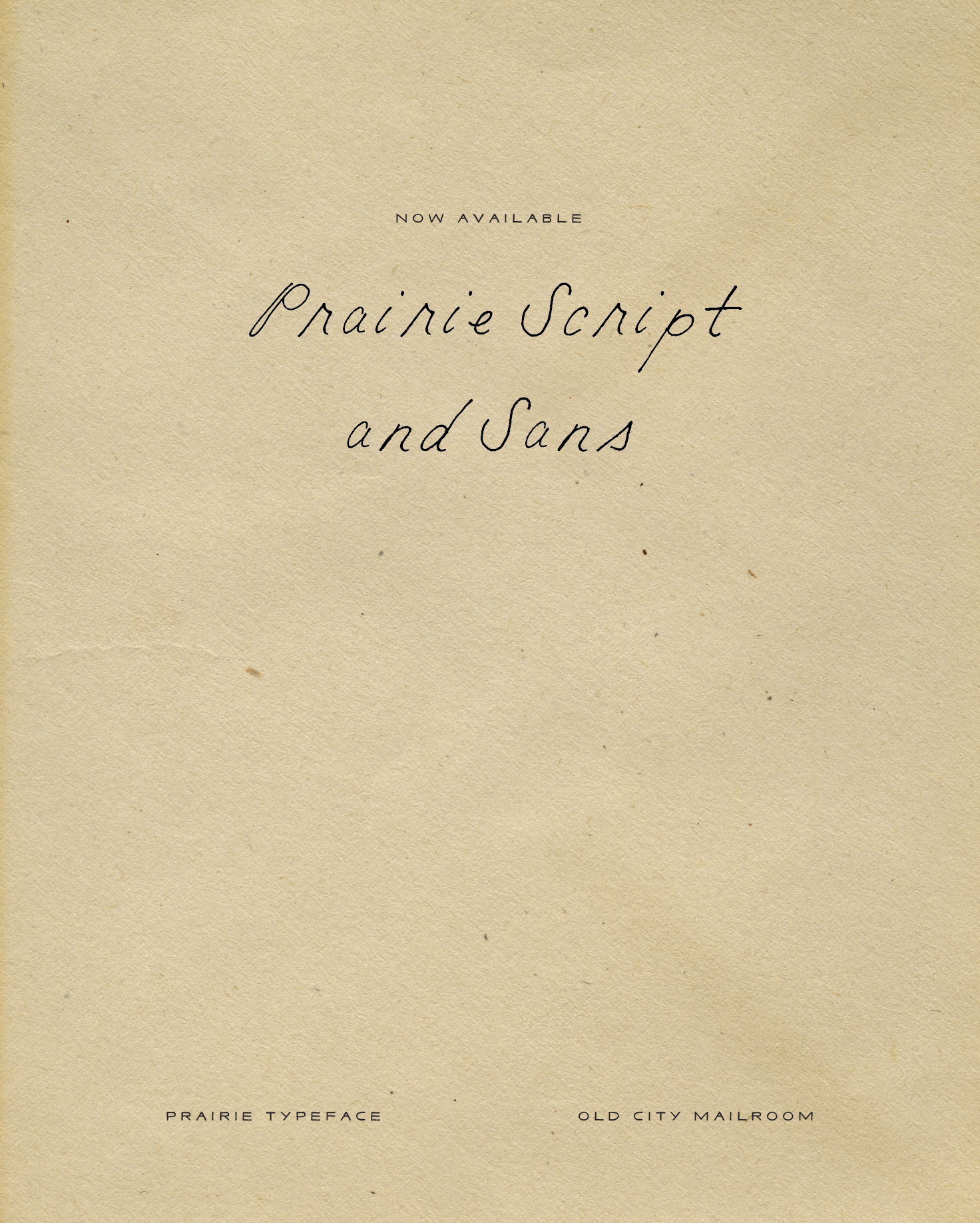 Prairie Script Handmade Font