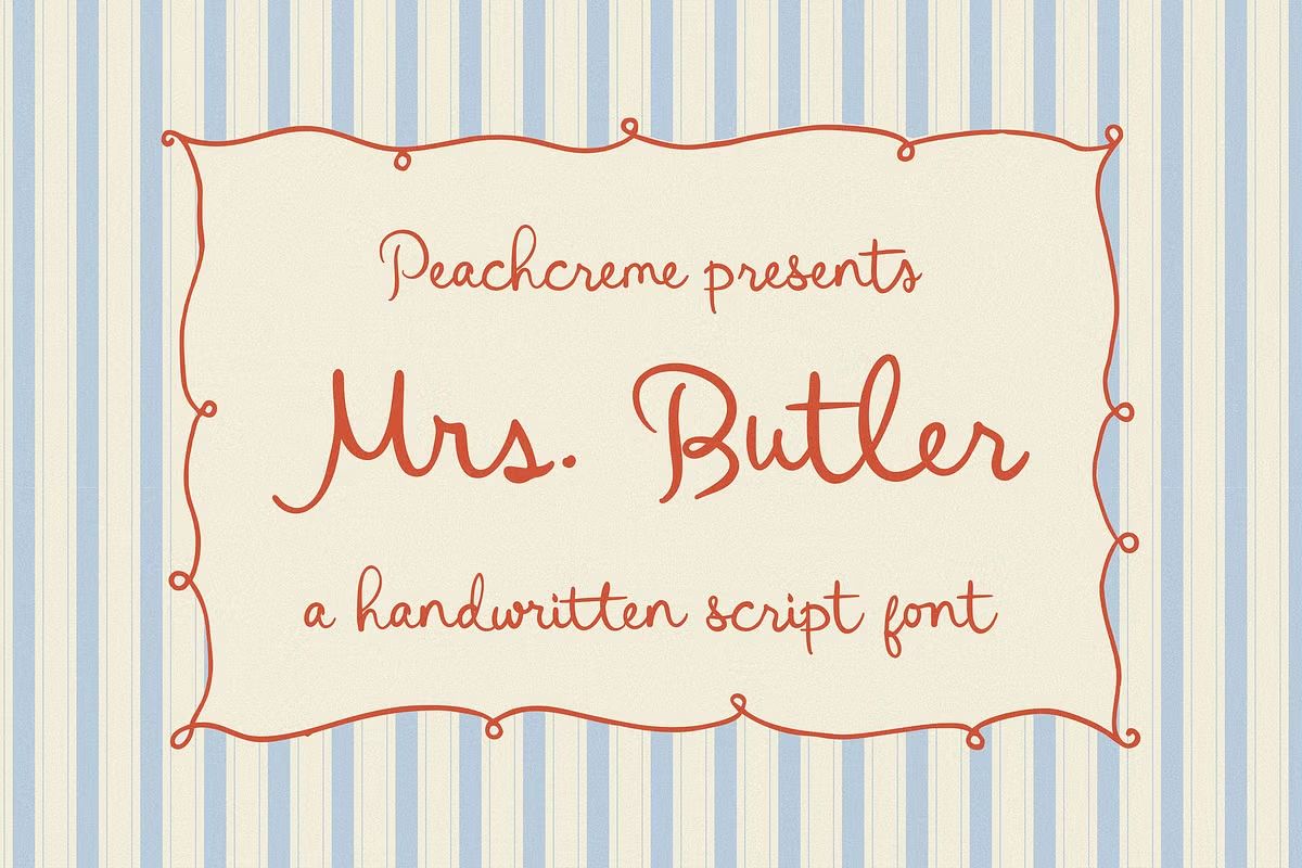 Mrs.Butler // Quirky Wedding Font
