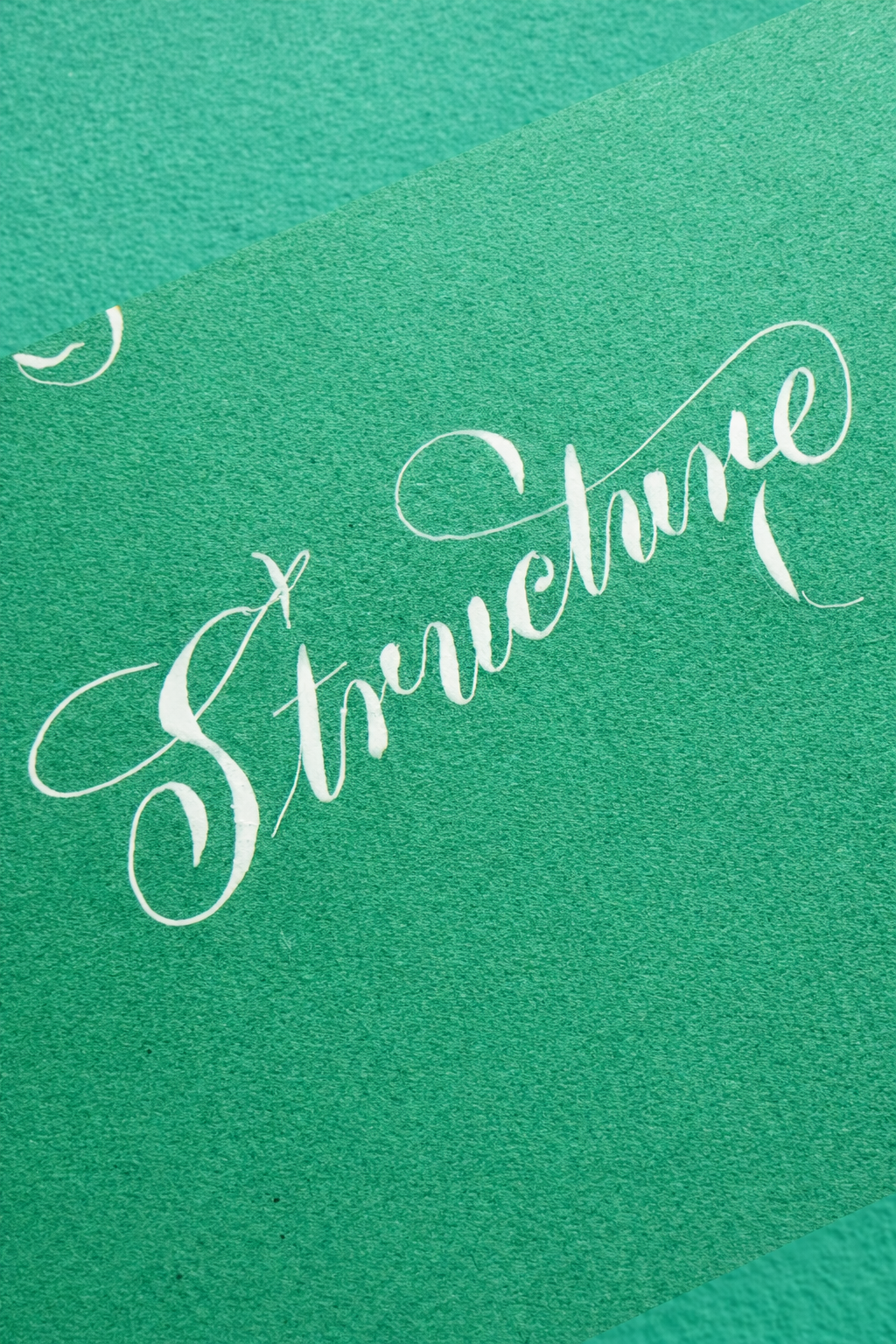structure Word in copperplate script by kaatib M Abubakkar