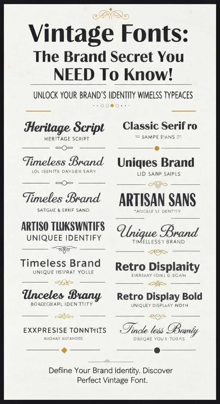 Vintage Fonts: The Brand Secret You NEED to Know!