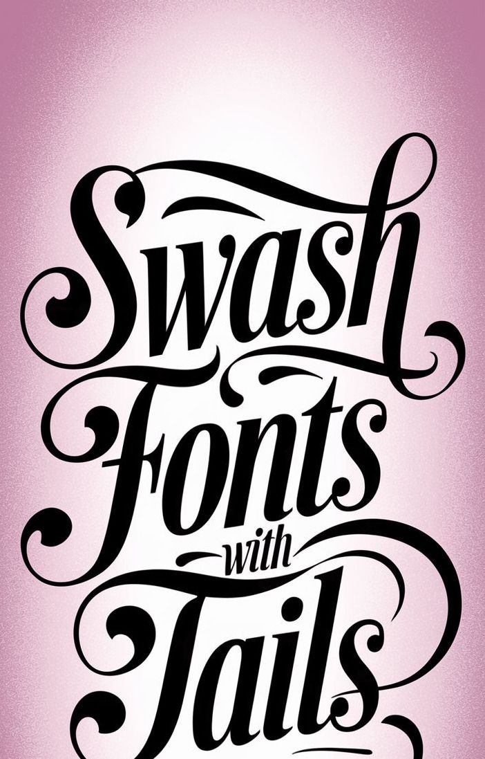 17 Stylish Swash Fonts with Tails for Creative Projects