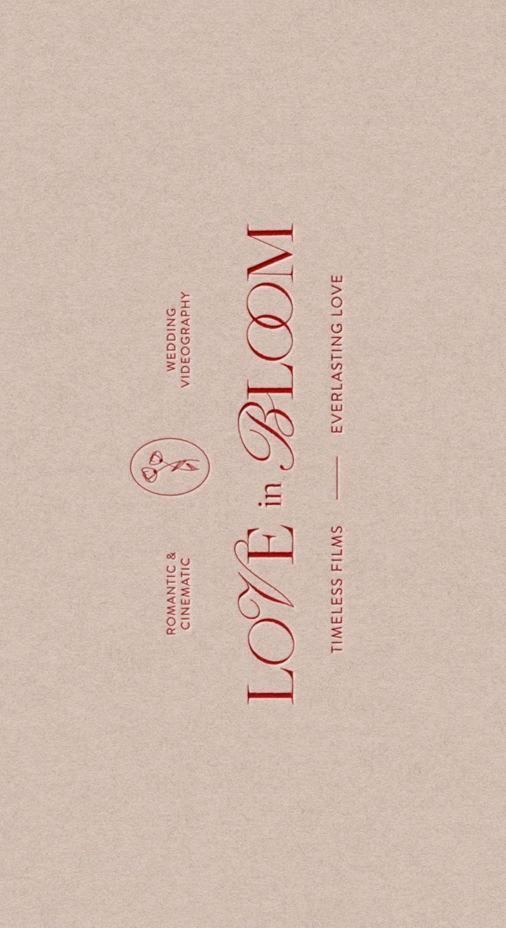Brand Reveal: Love in Bloom 🌸💌 | Logo design, Logo design inspiration, Branding design