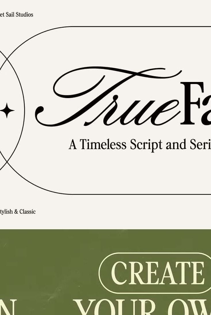 True Fate Script & Serif Font Duo