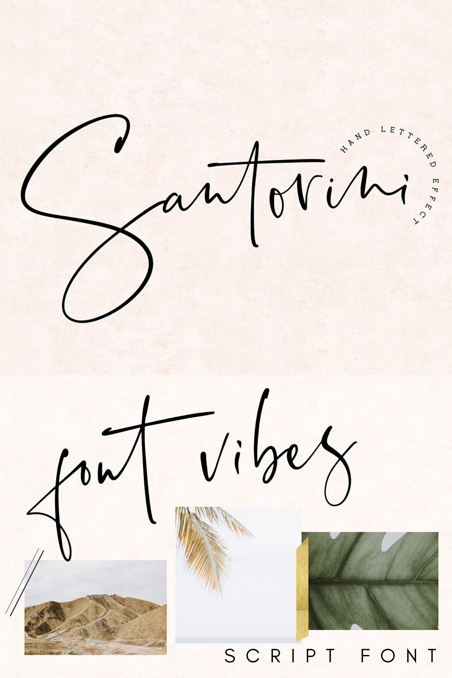 Script font Santorini — perfect for fashion bloggers
