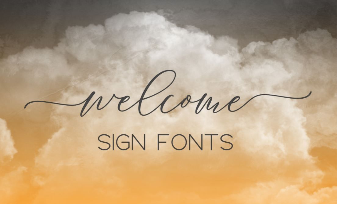 DIY Wedding Sign Fonts