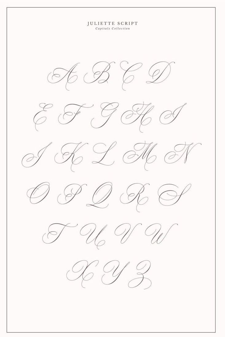 Kalligrafie Letters