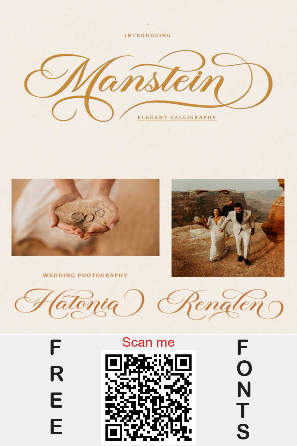 Manstein Font: Elegant Script Calligraphy for Wedding & Logo Design