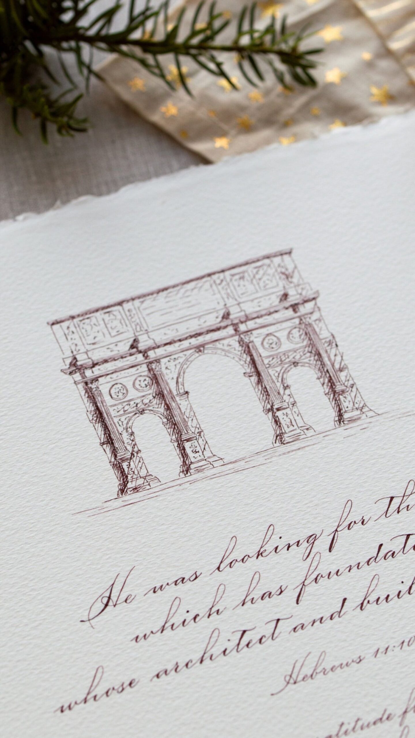 Custom Handwritten Calligraphy Art Gift for Father