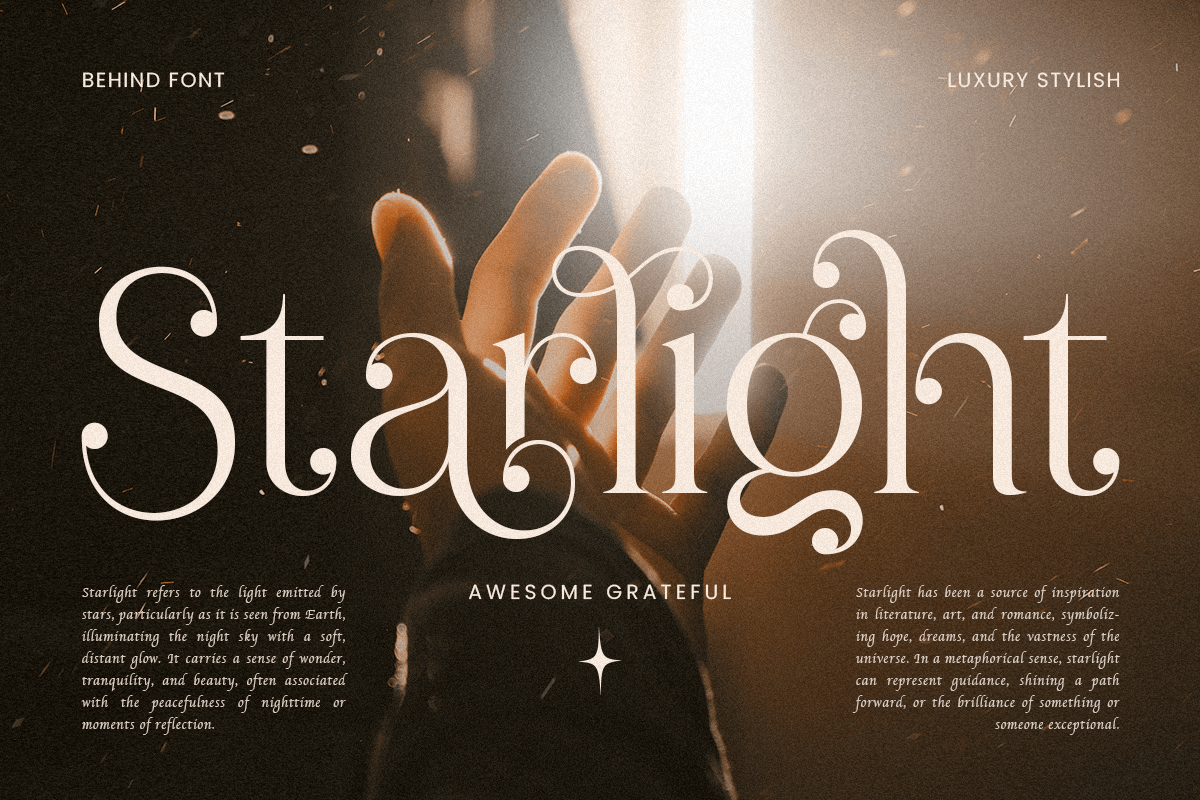 Behind — Luxury Serif Font