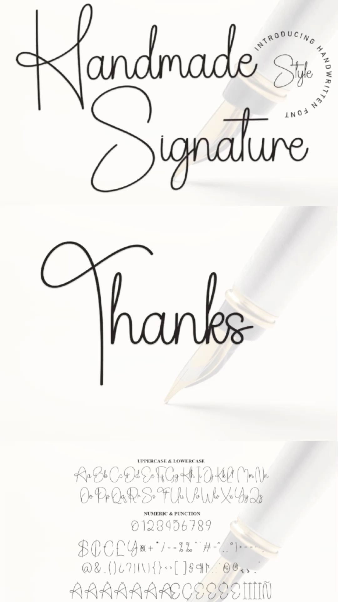 Handmade Signature is a lovely font that mimics the elegance of a personal signature