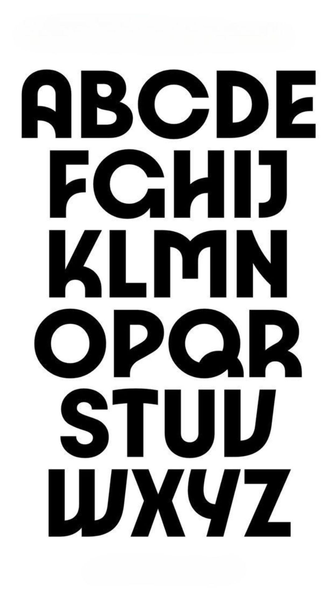 Bold and Modern Alphabet Design: Free Coloring Page