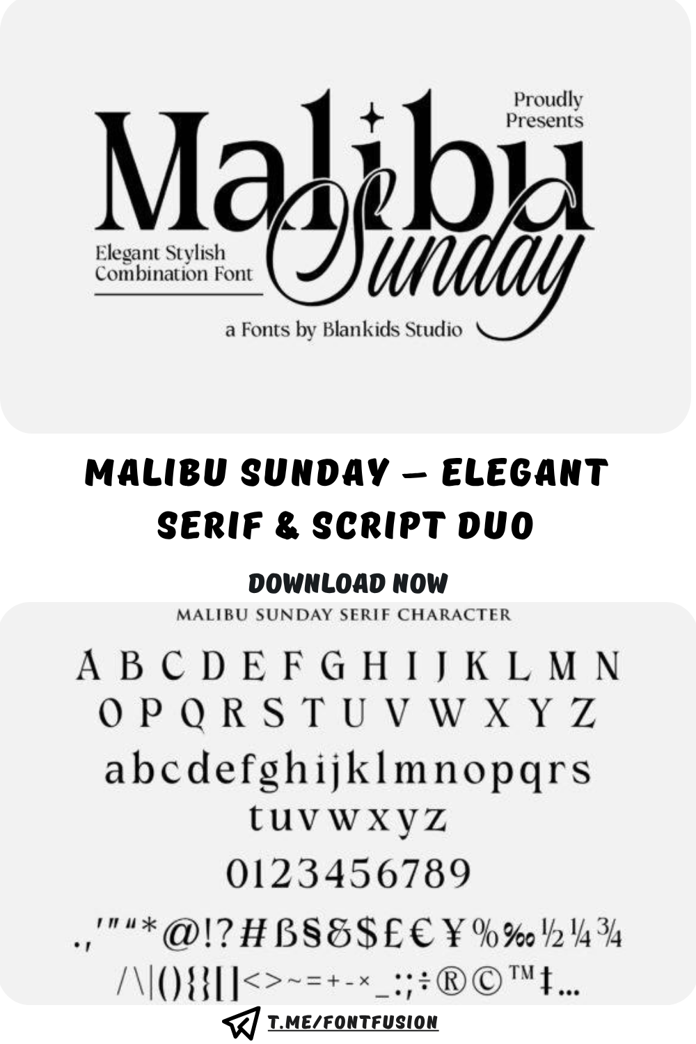 Malibu Sunday – Elegant Serif & Script Duo