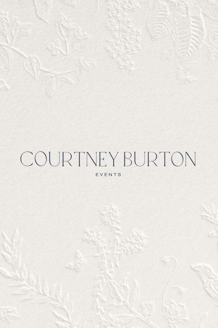 Wedding Planner Branding | Courtney Burton Events