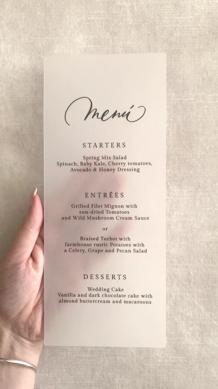 Wedding Menu Template — Rustic Wedding Menu — Printable Menu — YOU edit in WORD — print on Kraft