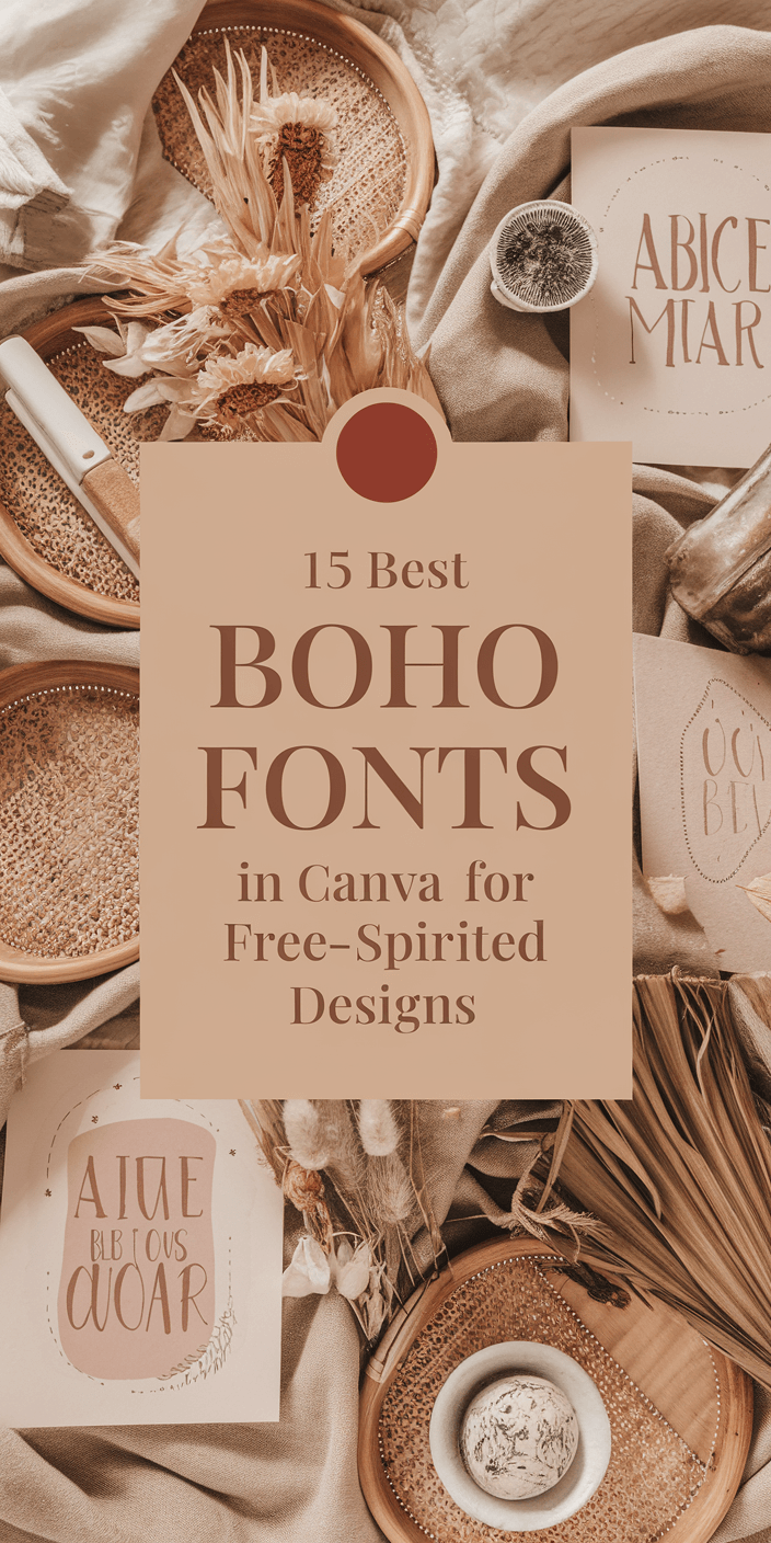 15 Best Boho Fonts in Canva for Free-Spirited Designs