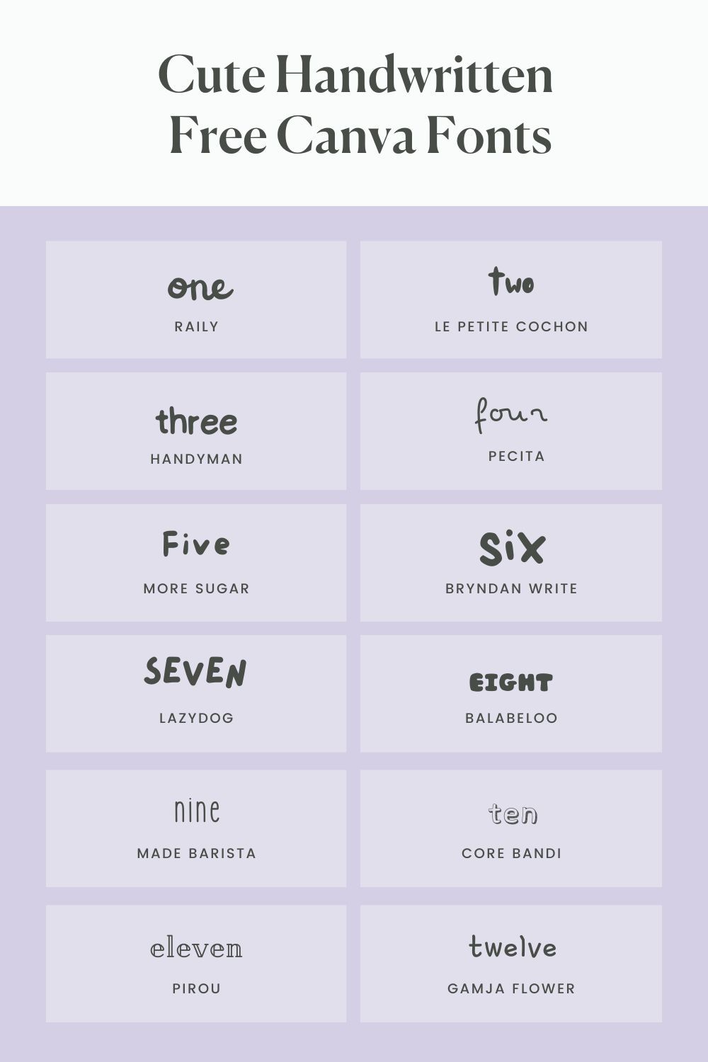 24 Cute Canva Fonts (All Canva Free Fonts)