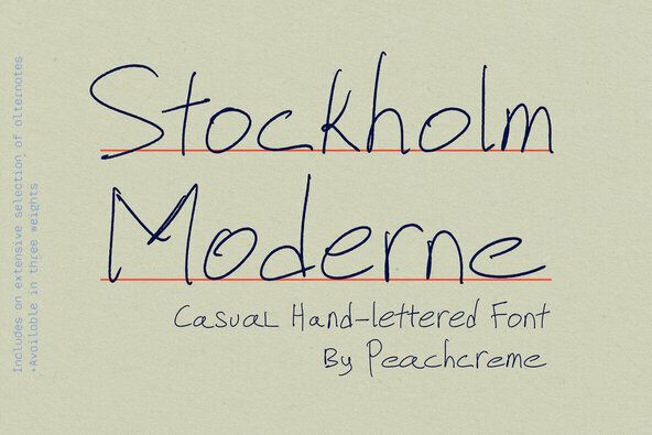 Stockholm Moderne Font
