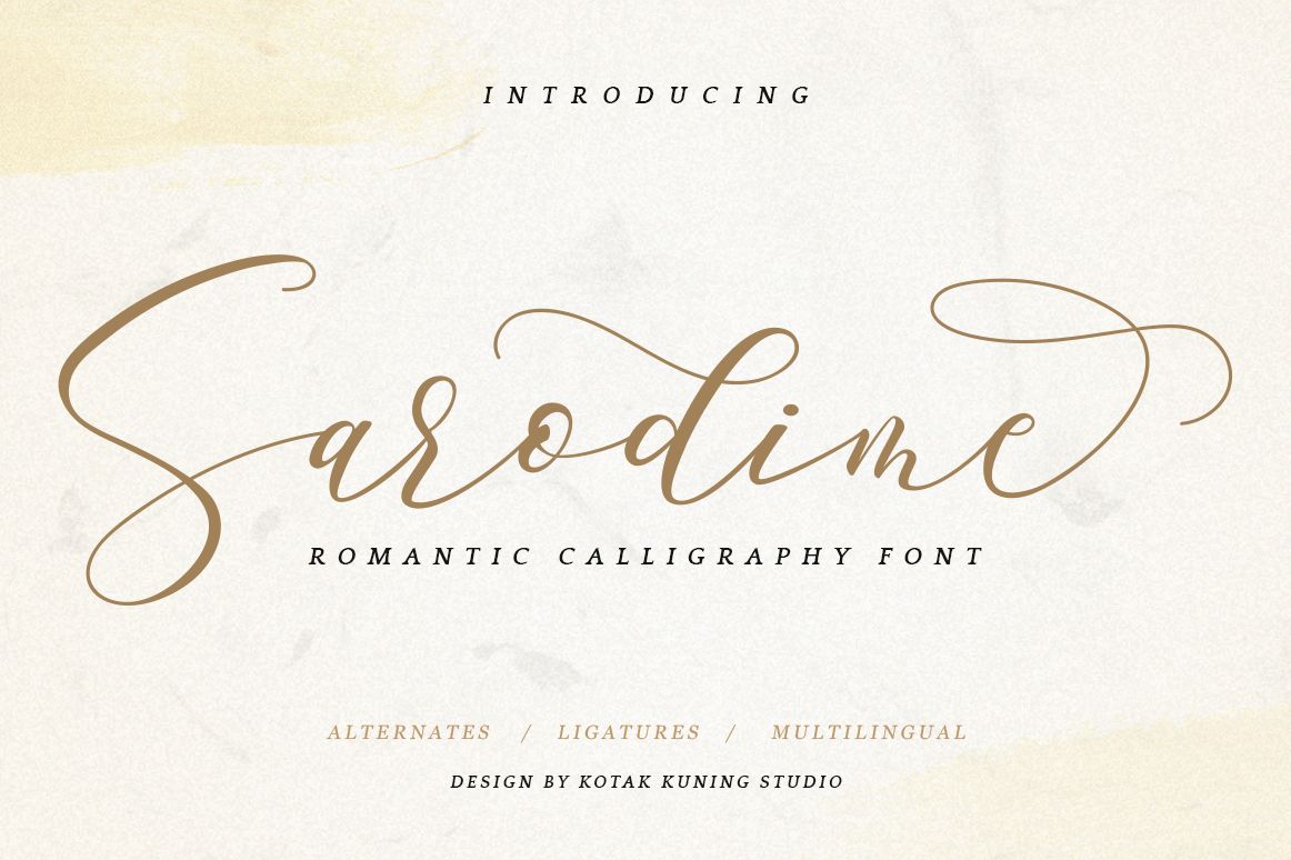 Sarodime Font by Kotak Kuning Studio · Creative Fabrica