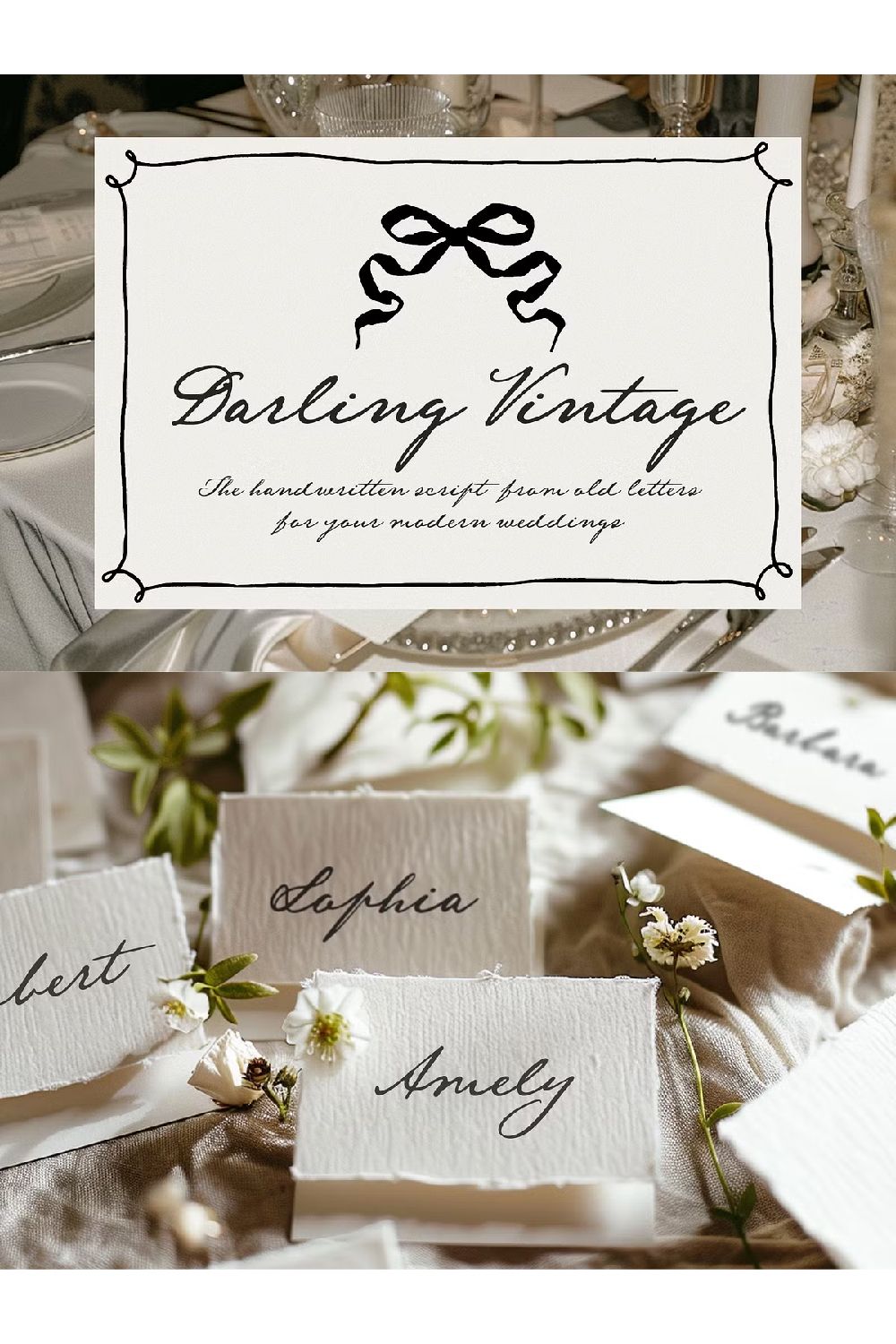 Darling Vintage Handwritten Font — Wedding Fonts