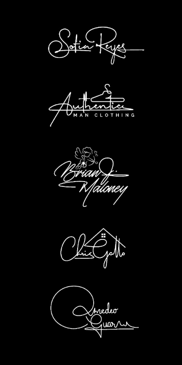 Handwritten Logo: Custom Autograph Signature Design on Fiverr